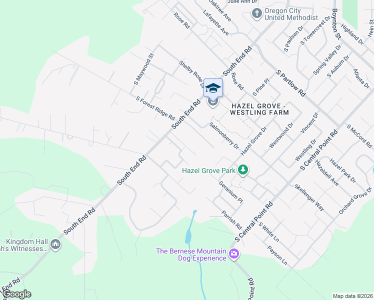 map of restaurants, bars, coffee shops, grocery stores, and more near 19244 Cantata Drive in Oregon City
