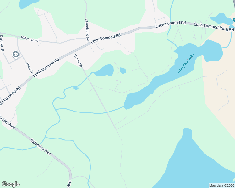 map of restaurants, bars, coffee shops, grocery stores, and more near 90 Douglas Lake Road in Saint John