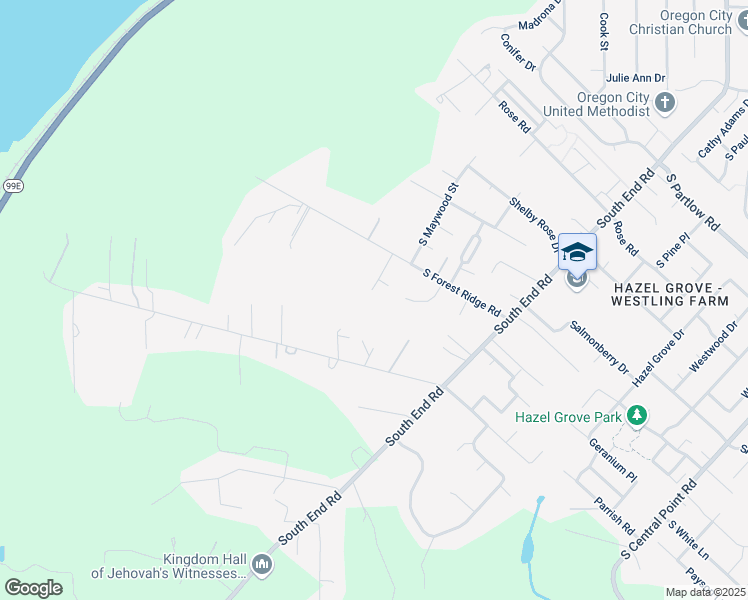 map of restaurants, bars, coffee shops, grocery stores, and more near 11131 Beutel Road in Oregon City