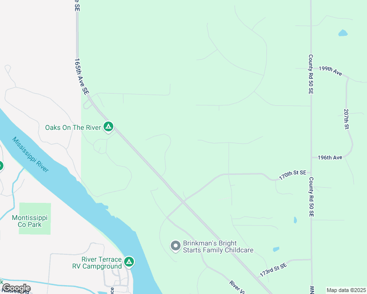 map of restaurants, bars, coffee shops, grocery stores, and more near 17001 168th Street Southeast in Big Lake