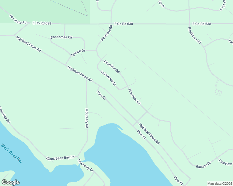 map of restaurants, bars, coffee shops, grocery stores, and more near 6498-6998 Lakewood Drive in Presque Isle