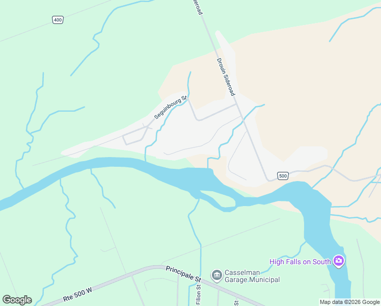 map of restaurants, bars, coffee shops, grocery stores, and more near 28 Jean Paul Road in Casselman