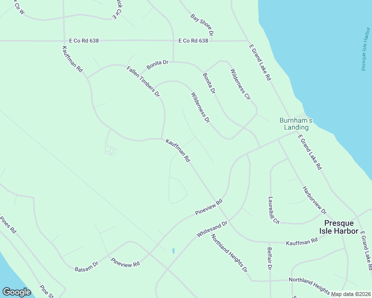 map of restaurants, bars, coffee shops, grocery stores, and more near 6401-6425 Gilmet Drive in Presque Isle