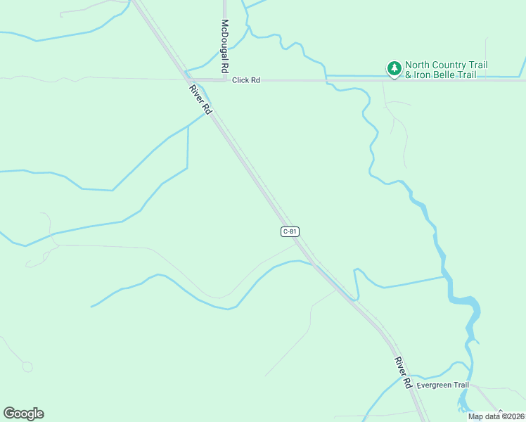 map of restaurants, bars, coffee shops, grocery stores, and more near 3328 River Road in Petoskey