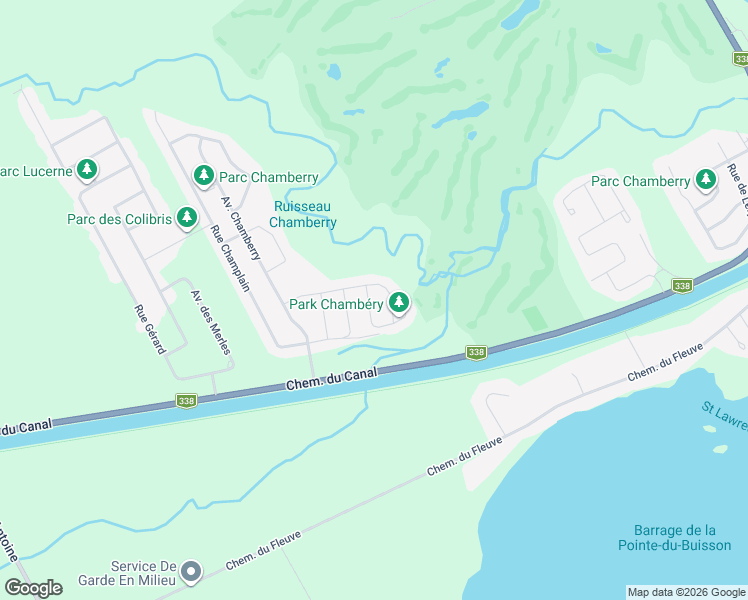 map of restaurants, bars, coffee shops, grocery stores, and more near 147 Rue Saint-François in Les Cèdres