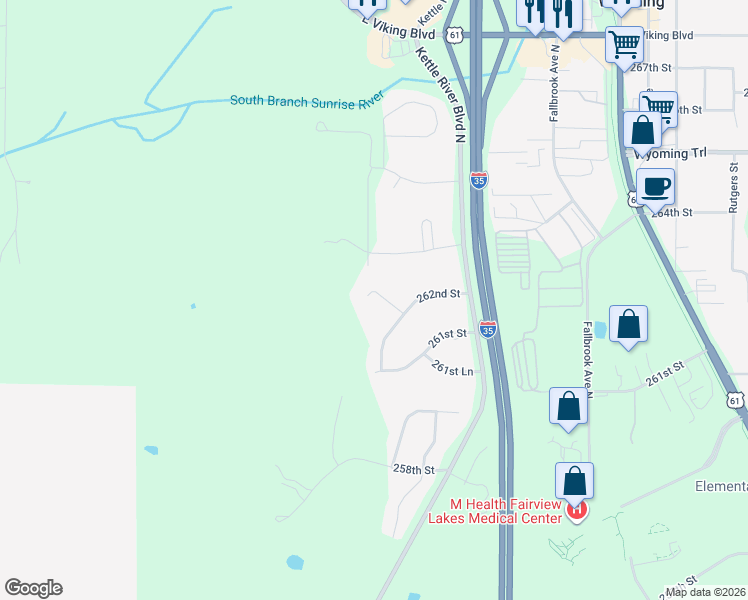 map of restaurants, bars, coffee shops, grocery stores, and more near 26180 Emerald Avenue in Wyoming
