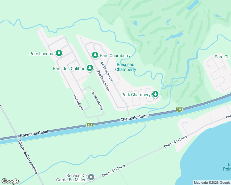 map of restaurants, bars, coffee shops, grocery stores, and more near 46 Avenue Chamberry in Les Cèdres