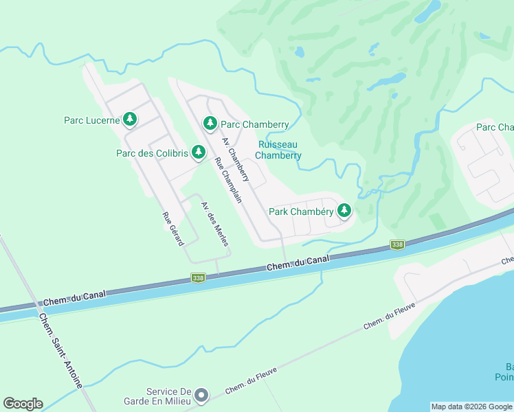 map of restaurants, bars, coffee shops, grocery stores, and more near 46 Avenue Chamberry in Les Cèdres