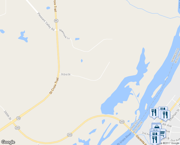 map of restaurants, bars, coffee shops, grocery stores, and more near 19016 263rd St in Shafer