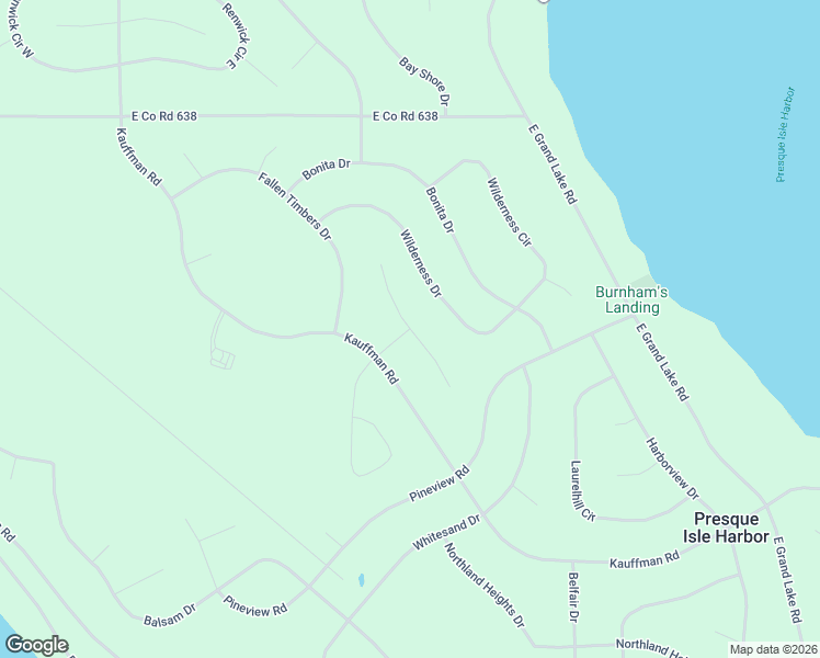 map of restaurants, bars, coffee shops, grocery stores, and more near 6401 Gilmet Drive in Presque Isle Harbor