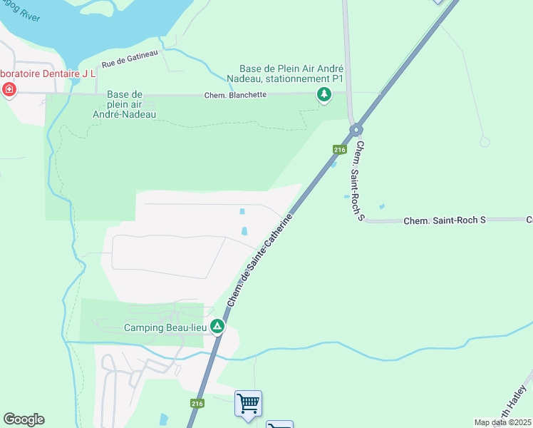 map of restaurants, bars, coffee shops, grocery stores, and more near 4920 Rue de la Randonnée in Sherbrooke