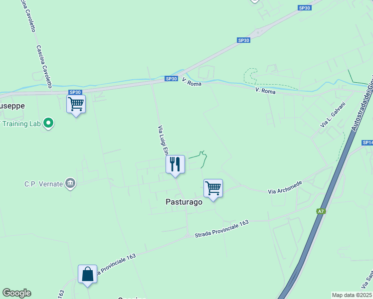 map of restaurants, bars, coffee shops, grocery stores, and more near 15A Via G. Ambrosoli in Città metropolitana di Milano