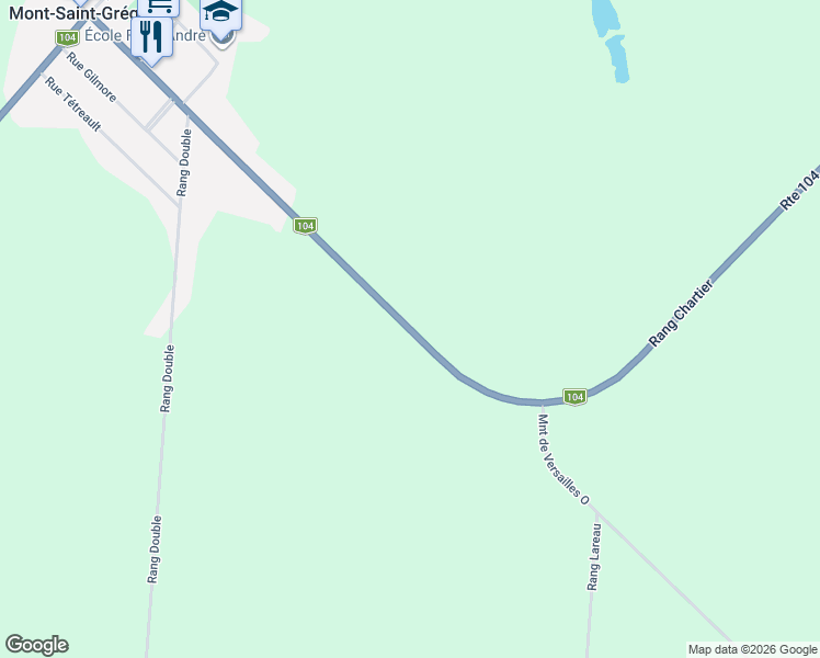 map of restaurants, bars, coffee shops, grocery stores, and more near 456 Rue Saint-Joseph in Farnham