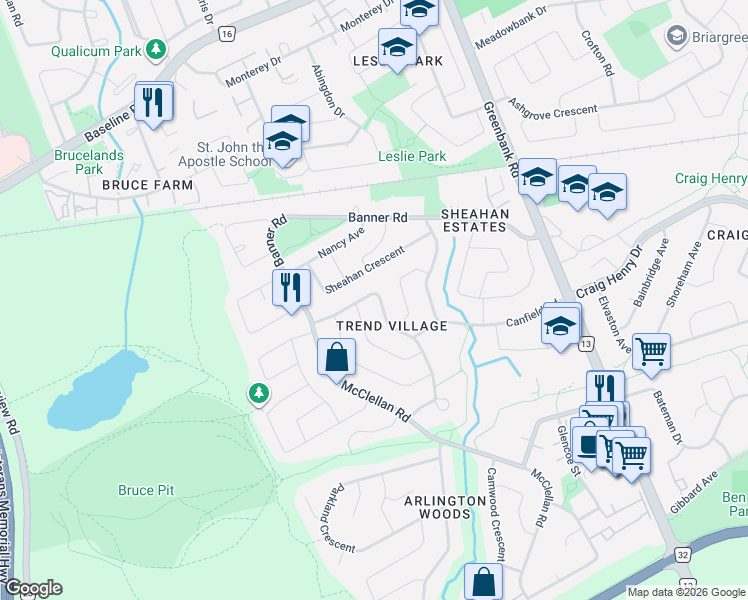map of restaurants, bars, coffee shops, grocery stores, and more near in Ottawa