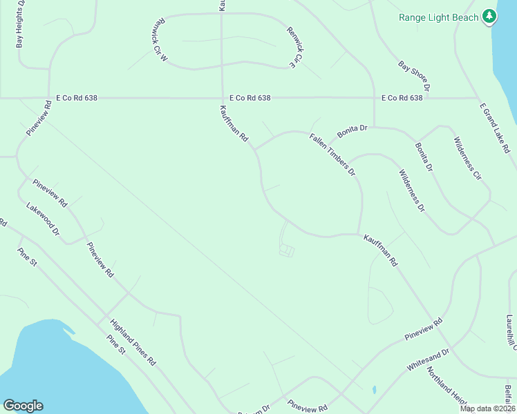 map of restaurants, bars, coffee shops, grocery stores, and more near 6136-6186 Kauffman Road in Presque Isle