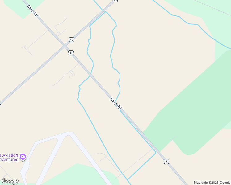 map of restaurants, bars, coffee shops, grocery stores, and more near 3390 Carp Road in Ottawa