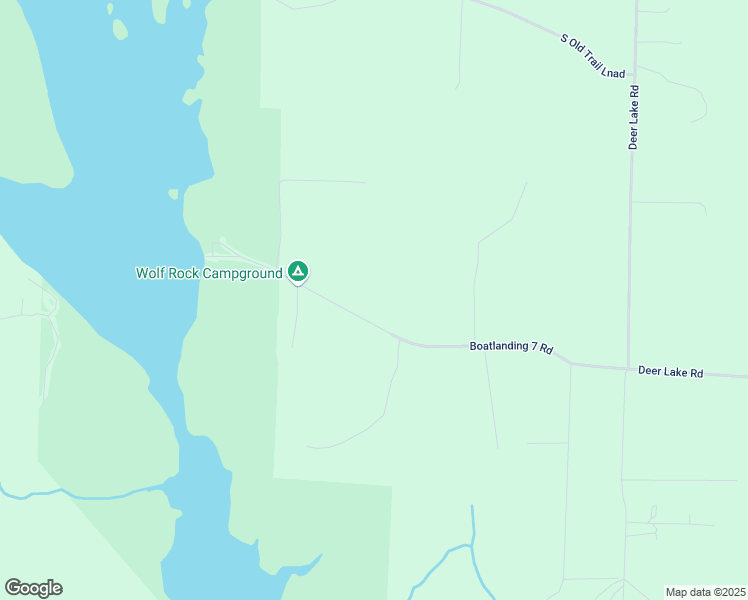 map of restaurants, bars, coffee shops, grocery stores, and more near W11612 Boatlanding 7 Road in Athelstane