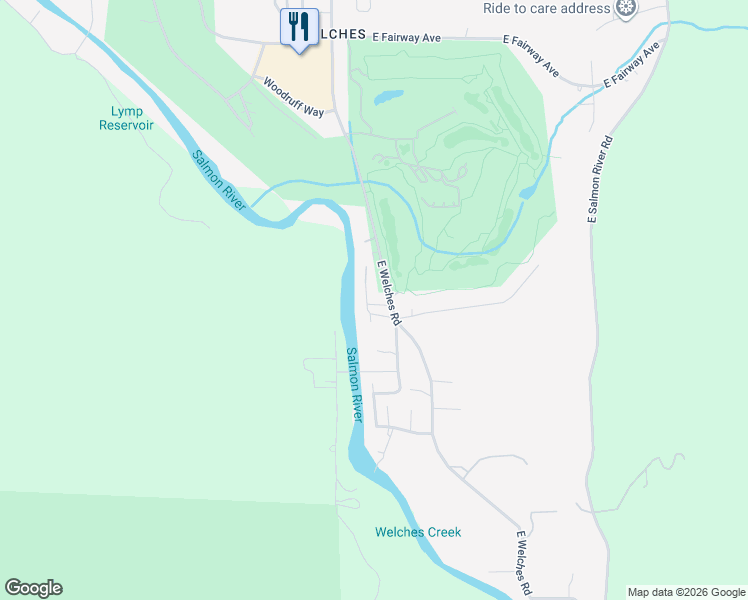 map of restaurants, bars, coffee shops, grocery stores, and more near 26630 East Roberts Road in Mount Hood Village