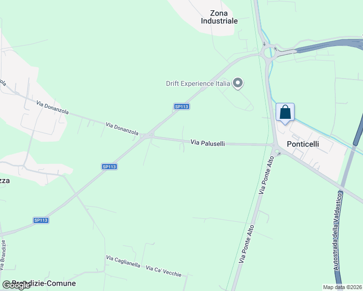 map of restaurants, bars, coffee shops, grocery stores, and more near 9 Via Paluselli in Provincia di Vicenza