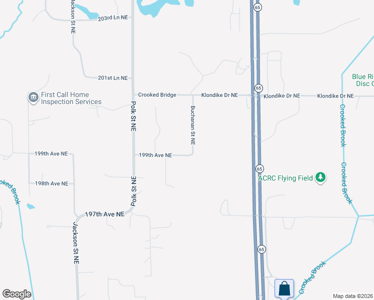 map of restaurants, bars, coffee shops, grocery stores, and more near 19942 Buchanan Street Northeast in East Bethel
