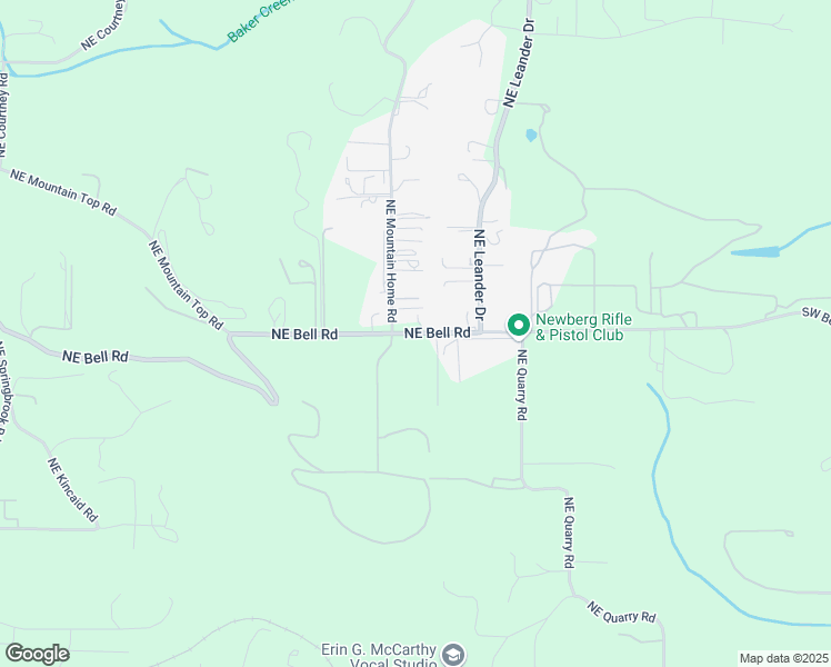 map of restaurants, bars, coffee shops, grocery stores, and more near 30580 Northeast Bell Road in Newberg