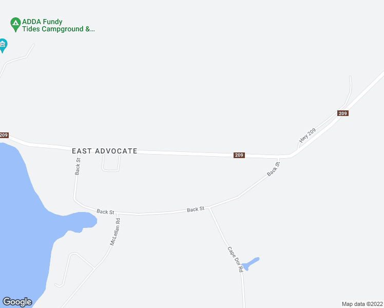 map of restaurants, bars, coffee shops, grocery stores, and more near 4160 Nova Scotia 209 in Advocate Harbour