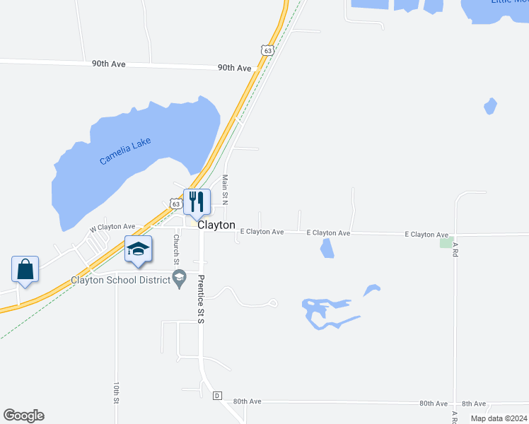 map of restaurants, bars, coffee shops, grocery stores, and more near 219 East Clayton Avenue in Clayton