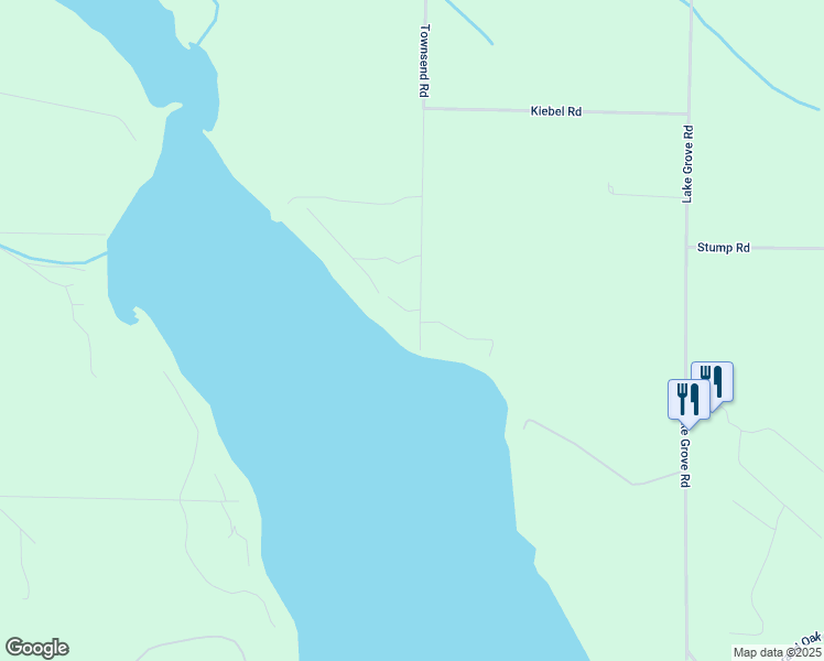 map of restaurants, bars, coffee shops, grocery stores, and more near 3298 Townsend Road in Petoskey