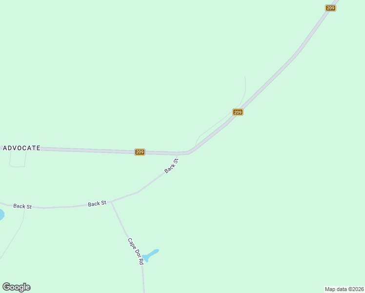 map of restaurants, bars, coffee shops, grocery stores, and more near 4141 Highway 209 in Advocate Harbour