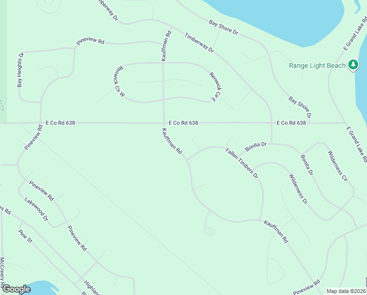 map of restaurants, bars, coffee shops, grocery stores, and more near 6097 Kauffman Road in Presque Isle Harbor