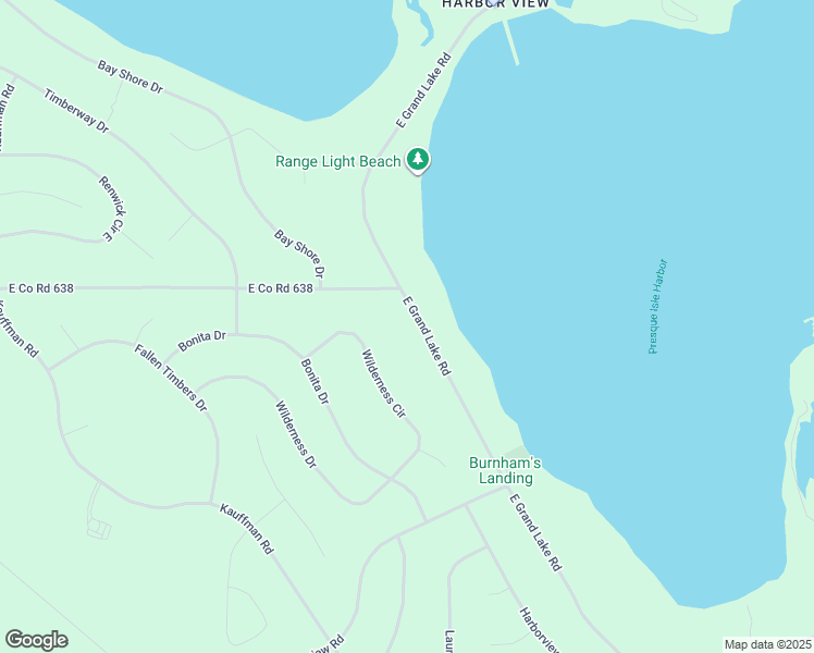 map of restaurants, bars, coffee shops, grocery stores, and more near 6278-6306 East Grand Lake Road in Presque Isle