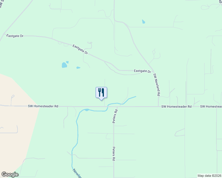map of restaurants, bars, coffee shops, grocery stores, and more near 4605 Southwest Homesteader Road in Wilsonville