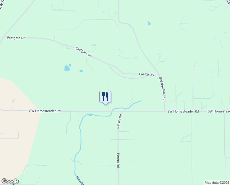 map of restaurants, bars, coffee shops, grocery stores, and more near 4605 Southwest Homesteader Road in Wilsonville