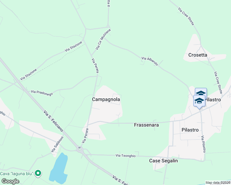 map of restaurants, bars, coffee shops, grocery stores, and more near 9 Via Campagnola in Campagnola