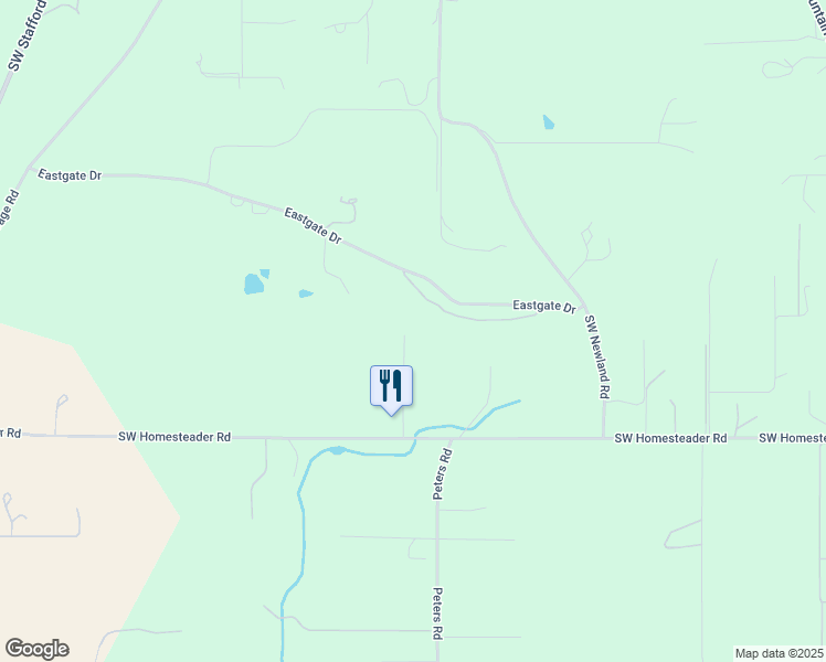 map of restaurants, bars, coffee shops, grocery stores, and more near 4605 Southwest Homesteader Road in Wilsonville