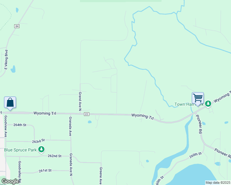 map of restaurants, bars, coffee shops, grocery stores, and more near 26600 Half Circle Court in Wyoming