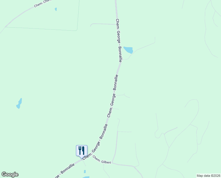 map of restaurants, bars, coffee shops, grocery stores, and more near 419 Chemin George - Bonnallie in Eastman