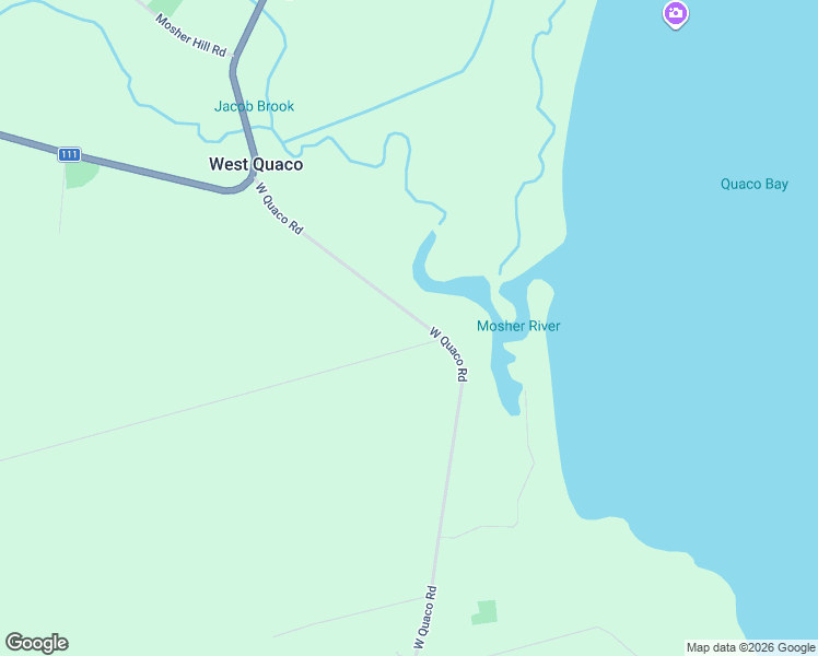 map of restaurants, bars, coffee shops, grocery stores, and more near 58 West Quaco Road in West Quaco