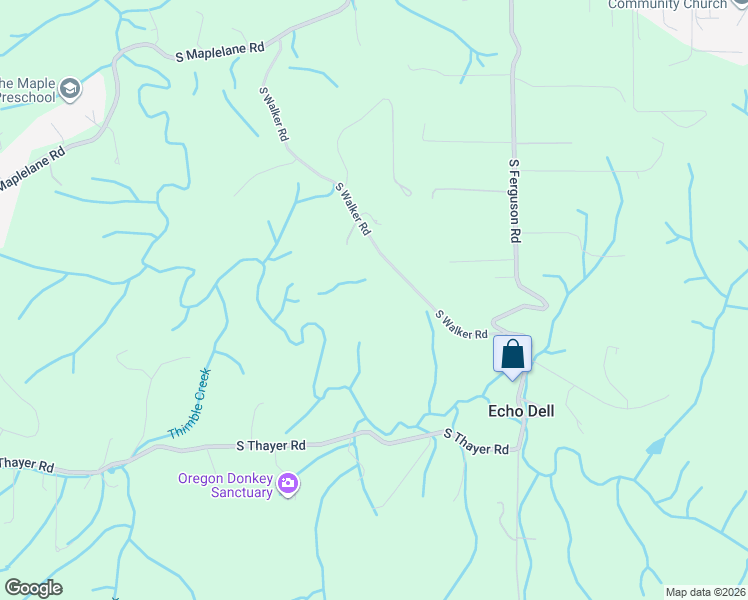 map of restaurants, bars, coffee shops, grocery stores, and more near 18721 South Walker Road in Oregon City