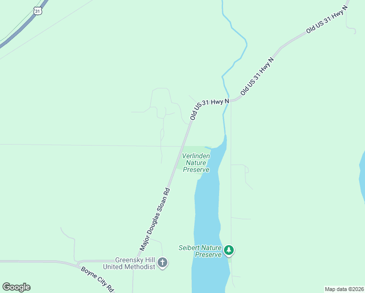 map of restaurants, bars, coffee shops, grocery stores, and more near 10001 Hyek Road in Charlevoix