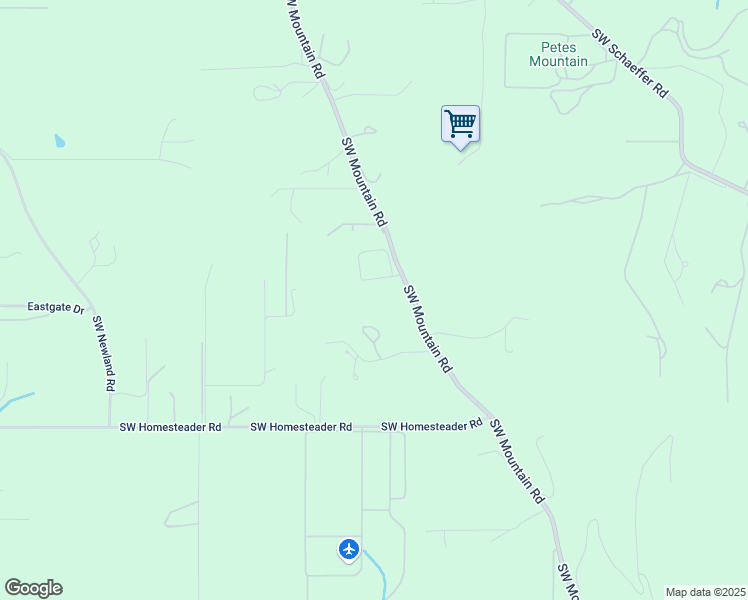map of restaurants, bars, coffee shops, grocery stores, and more near 25275 Southwest Mountain Road in West Linn