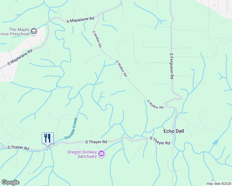 map of restaurants, bars, coffee shops, grocery stores, and more near 18721 South Walker Road in Oregon City