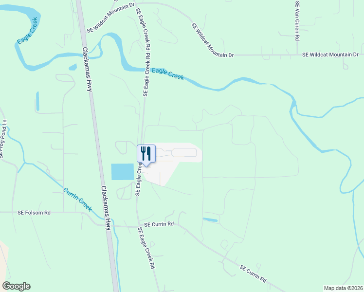 map of restaurants, bars, coffee shops, grocery stores, and more near 25924 Southeast Eagle Creek Road in Eagle Creek