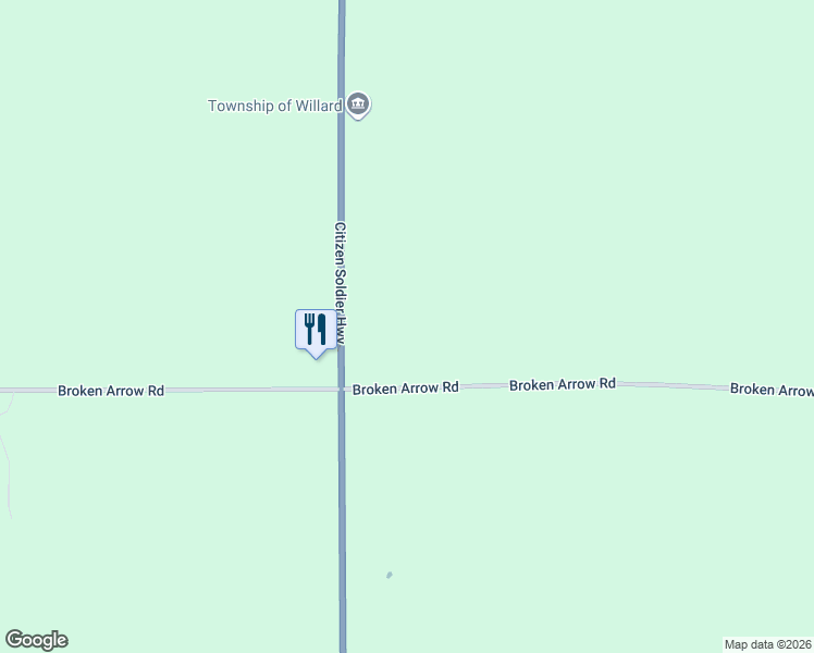 map of restaurants, bars, coffee shops, grocery stores, and more near W8418 Broken Arrow Road in Conrath