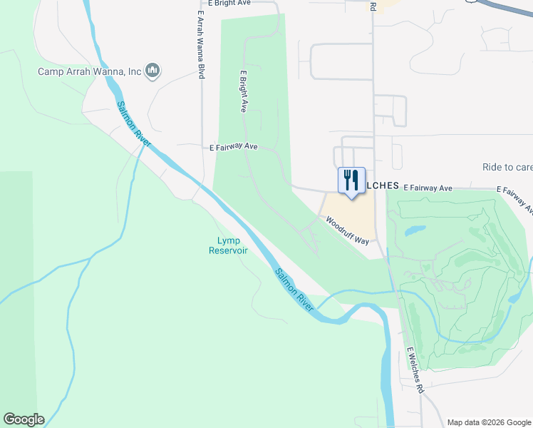 map of restaurants, bars, coffee shops, grocery stores, and more near 25759 East Bright Avenue in Mount Hood Village