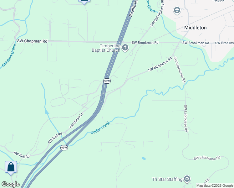 map of restaurants, bars, coffee shops, grocery stores, and more near 25128 Southwest Middleton Road in Sherwood