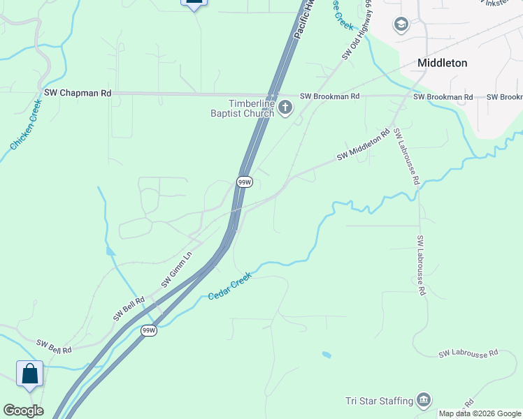 map of restaurants, bars, coffee shops, grocery stores, and more near 25128 Southwest Middleton Road in Sherwood