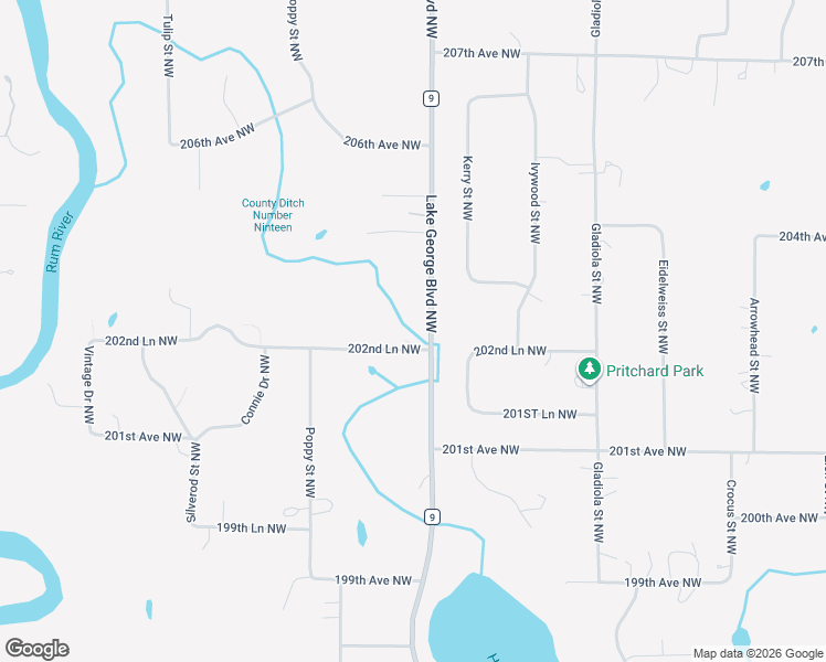 map of restaurants, bars, coffee shops, grocery stores, and more near 3221 202nd Lane Northwest in Oak Grove