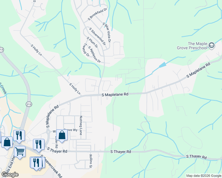 map of restaurants, bars, coffee shops, grocery stores, and more near 14855 Heatherglen Drive in Oregon City