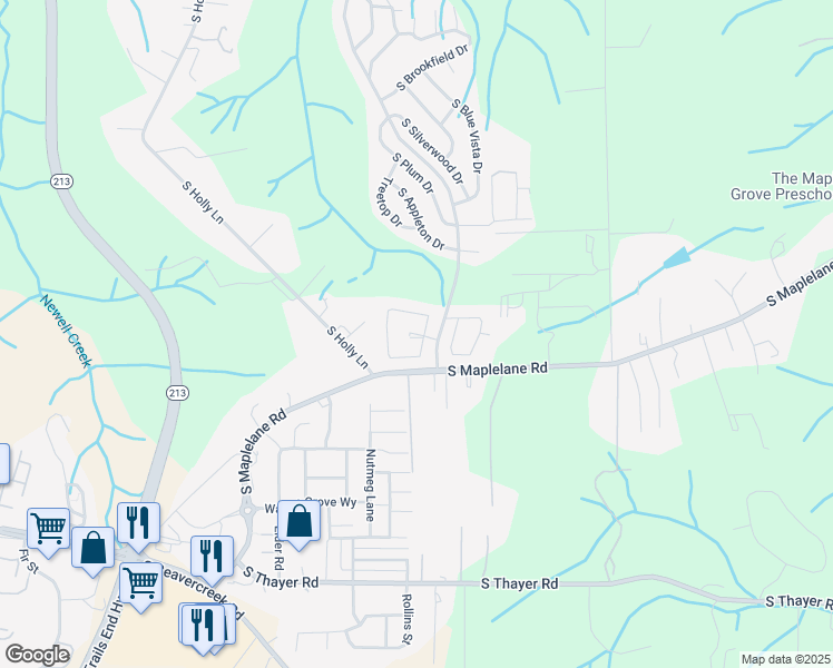 map of restaurants, bars, coffee shops, grocery stores, and more near 14630 S Village Ct in Oregon City